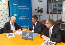 CaixaBank, de la mà de l’Obra Social “la Caixa”, i Badalona Comunicació han signat el conveni de col·laboració que converteix, un any més, a l’entitat financera en un dels col.laboradors principals del FILMETS