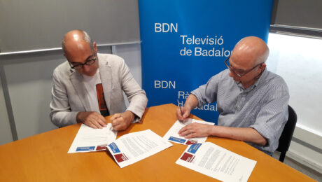 La Agència Catalana de Notícies (ACN) y Badalona Comunicació firman un acuerdo para la promoción y difusión de las actividades de la 48a edición de FILMETS Badalona Film Festival