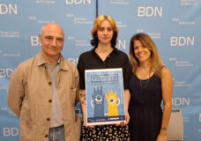 El cartel de la 49a edición de FILMETS Badalona Film Festival es obra de Yvonne Menetray, alumna de la Es-cola d’Art Pau Gargallo de Badalona